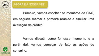 ENTENDENDO ALGUNS CONCEITOS
FINANCEIROS
ITES-UFBA, MANUAL POLÍTICA DE CRÉDITO. 2014.
TAXA DE ABERTURA DE CRÉDITO – TAC – é uma taxa
administrativa para cobrir os custos operacionais da concessão do
crédito.
- ADIANTADA – na hora da concessão do crédito é descontado
o valor da TAC. Ex. um crédito de R$ 1.000,00 com TAC de 1% o valor
da TAC é de R$ 10,00. O tomador do crédito recebe em dinheiro R$
990,00, descontado o valor da TAC.
- FINANCIADA – o valor da TAC é dividido e pago
parceladamente.
 