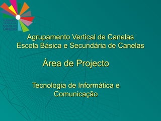 Agrupamento Vertical de Canelas Escola Básica e Secundária de Canelas Área de Projecto Tecnologia de Informática e Comunicação 