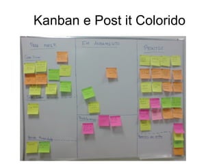 Kanban e Post it Colorido 