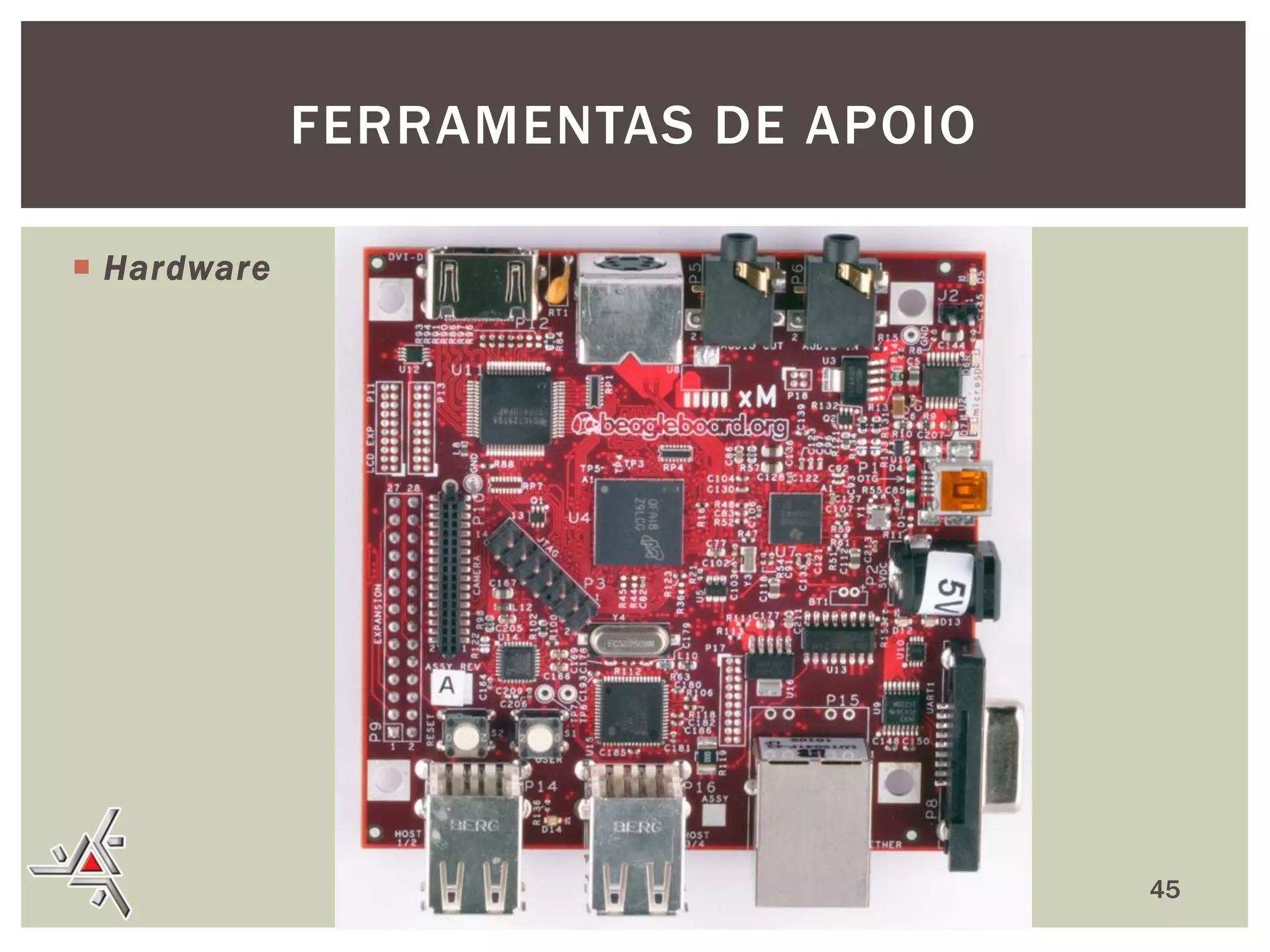 FERRAMENTAS DE APOIO
 Hardware

45

 