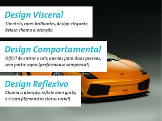 Design Simbólico
3º Nível de Design
 