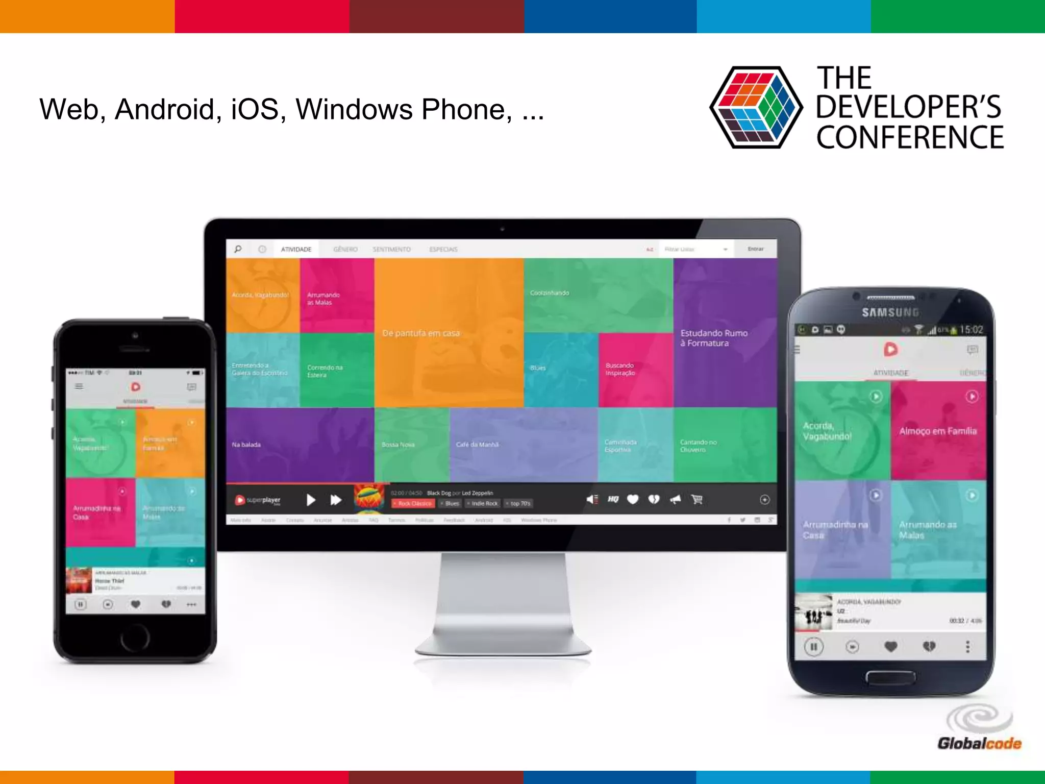 Globalcode – Open4education
Web, Android, iOS, Windows Phone, ...
 