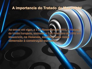 Criação de um mercado comum para os produtos industriais e mais tarde agrícolas.Acelerando, desta forma, a Europa dos seis.- Em 1959 Abertura do Mercado Comum. Neste mesmo ano, foi criada pela a Inglaterra a EFTA e tenta desenvolver a liberalização do mundo.- Em 1968 a liberalização das tropas entre os seis estados da CEE.A construção EuropeiaAcompanhada pela prosperidade económicaNo pós-guerra, foi pouco a pouco afirmando o papel da Europa.