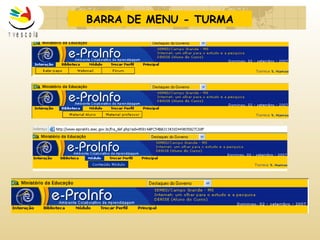BARRA DE MENU - TURMA 