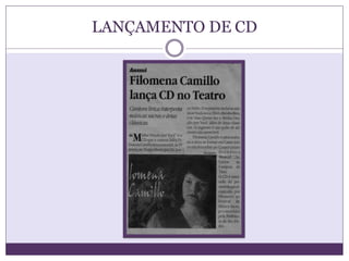 LANÇAMENTO DE CD
 