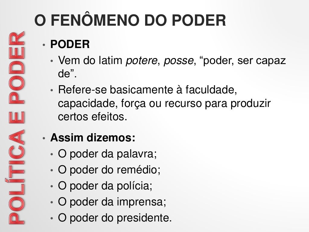 Política e Poder Filosofia Política e Poder Filosofia