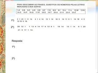 Resposta:
1º)
2º)
1º)
2º)
 