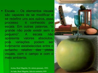 Acima, René Magritte, Os valores pessoais, 1952.
Ao lado, René Magritte, Sala de sentinela,1959
 