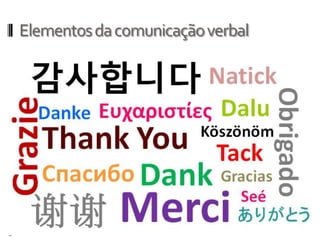 Elementosdacomunicaçãoverbal
 