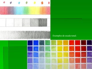 Exemplos de escala tonal.
 