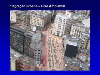 Integração urbana – Eixo Ambiental
 