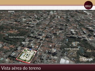 Vista aérea do tereno 