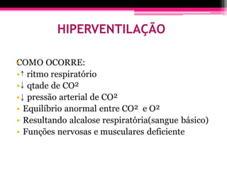 HIPERVENTILAÇÃO

•
 