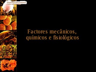 Factores mecânicos,  químicos e fisiológicos 