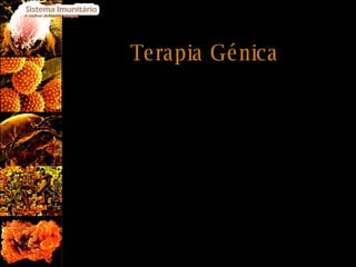 Terapia Génica Terapia genética consiste na inserção de genes nas células e tecidos de um indivíduo para o tratamento de uma doença. A terapia genética visa suplementar com alelos funcionais aqueles que são defeituosos. Embora a tecnologia ainda esteja em seu estado inicial, tem sido usada com algum sucesso. 