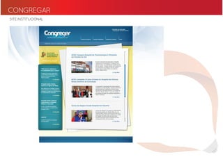 CONGREGAR
SITE INSTITUCIONAL
 