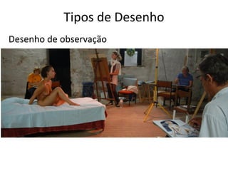 Tipos de Desenho
Desenho de observação
 
