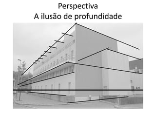 Perspectiva
A ilusão de profundidade
 