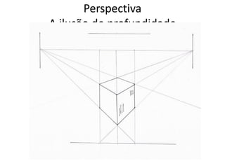 Perspectiva
A ilusão de profundidade
 