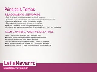 Leila Navarro - Palestrante Internacional