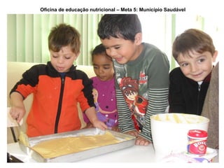Oficina de educação nutricional – Meta 5: Município Saudável
 