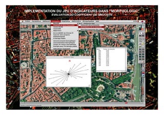 IMPLEMENTATION DU JEU D’INDICATEURS DANS "MORPHOLOGIC"
            EVALUATION DU COEFFICIENT DE SINUOSITE




                                                         19
 