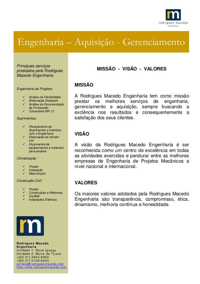 APRESENTAÇÃO EMPRESA DE ENGENHARIA