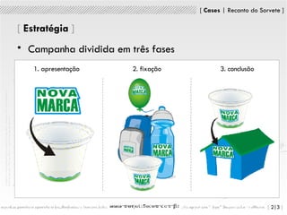 [   Estratégia  ] Campanha dividida em três fases 1. apresentação 2. fixação 3. conclusão 