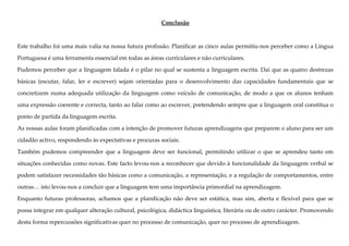 A nossa Planificação de DLP