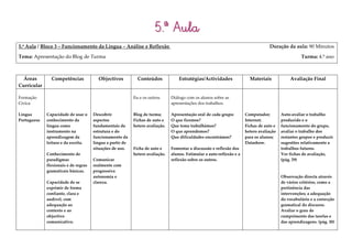 A nossa Planificação de DLP