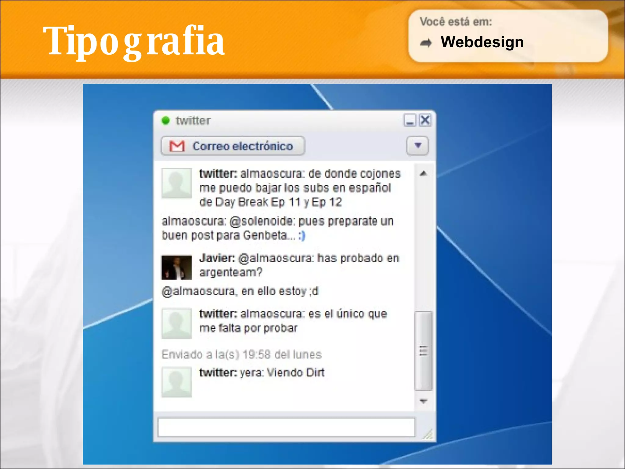 Tipografia Webdesign 