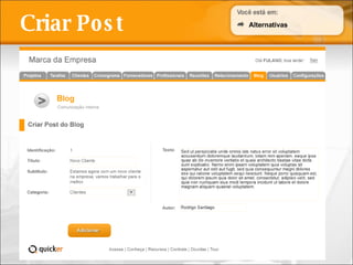 Criar Post Alternativas 