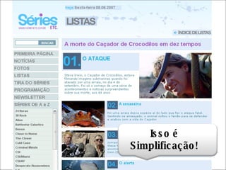 Isso é Simplificação! 