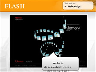 FLASH Website desenvolvido com a tecnologia Flash Webdesign 