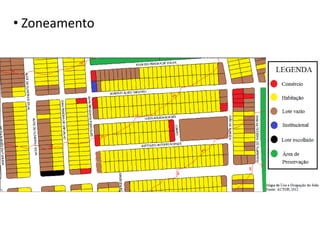 • Zoneamento
 