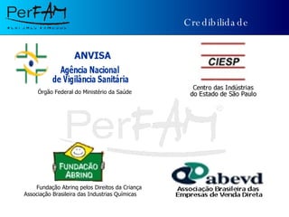 Credibilidade Fundação Abrinq pelos Direitos da Criança Associação Brasileira das Industrias Químicas Órgão Federal do Ministério da Saúde 