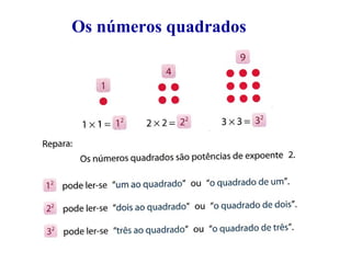 Os números quadrados
 