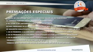 Apresentação   Programa All Star club 3.0