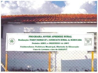 PROGRAMAS E CURSOS PONTUAIS AREA RURAL