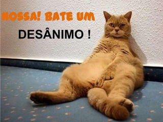 Nossa! Bate um
  DESÂNIMO !
 