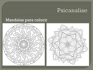 Mandalas para colorir
 