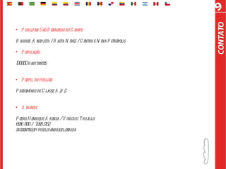 • P ublipan São B ernardo do C ampo

B airros :A nchieta / B aeta N eves / C entro e N ova P etrópolis

• P opulação

130.000 habitantes


• P erfil do público

P redomínio de C lasse A ,B ,C


• A nuncie

P edro H enrique A benza / V inícius T ruj
                                         illo
6686-1100 / 7268-5152
sbccentro.sp@publipanbrasil.com.br
 