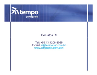 Apresentação - Release 3T08