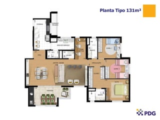 Planta Tipo 131m²
 