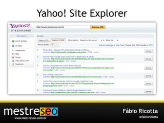 Yahoo! Site Explorer
