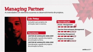 Trabalhamos com uma equipa multidisciplinar qualificada 
Especializados em gestão estratégica de médio e longo prazo 
Os nossos projetos estão orientados a objetivos claros 
Gerimos o seu projeto em qualquer parte do mundo 
Temos em conta as necessidades e os desejos dos nossos clientes de forma a cumprir (e superar) as suas expetativas.  