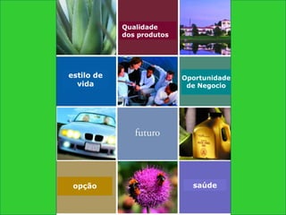 Qualidade dos produtos estilo de vida Oportunidade de Negocio opção saúde 