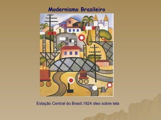 Modernismo Brasileiro Estação Central do Brasil,1924 óleo sobre tela 