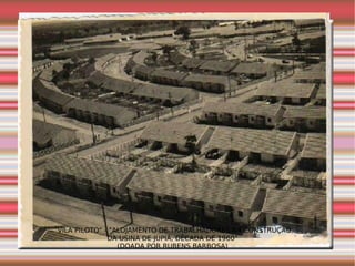 " VILA PILOTO" - "ALOJAMENTO DE TRABALHADORES NA CONSTRUÇÃO DA USINA DE JUPIÁ, DÉCADA DE 1960" (DOADA POR RUBENS BARBOSA)    