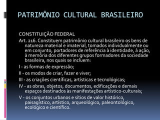 Apresentação Tombamento